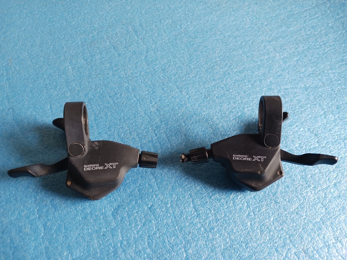 SHIMANO DEORE XT SL-M739 MTB シフトレバー 3×8S 左右セット シマノ デオーレXT