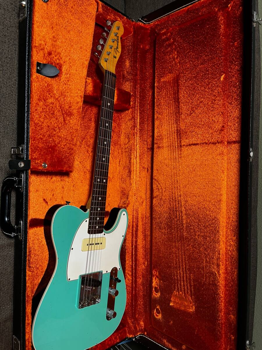 Fender Custom Shop Limited 2-Tone Telecaster Relic - Faded Seafoam Green / Black Back 2013の画像1