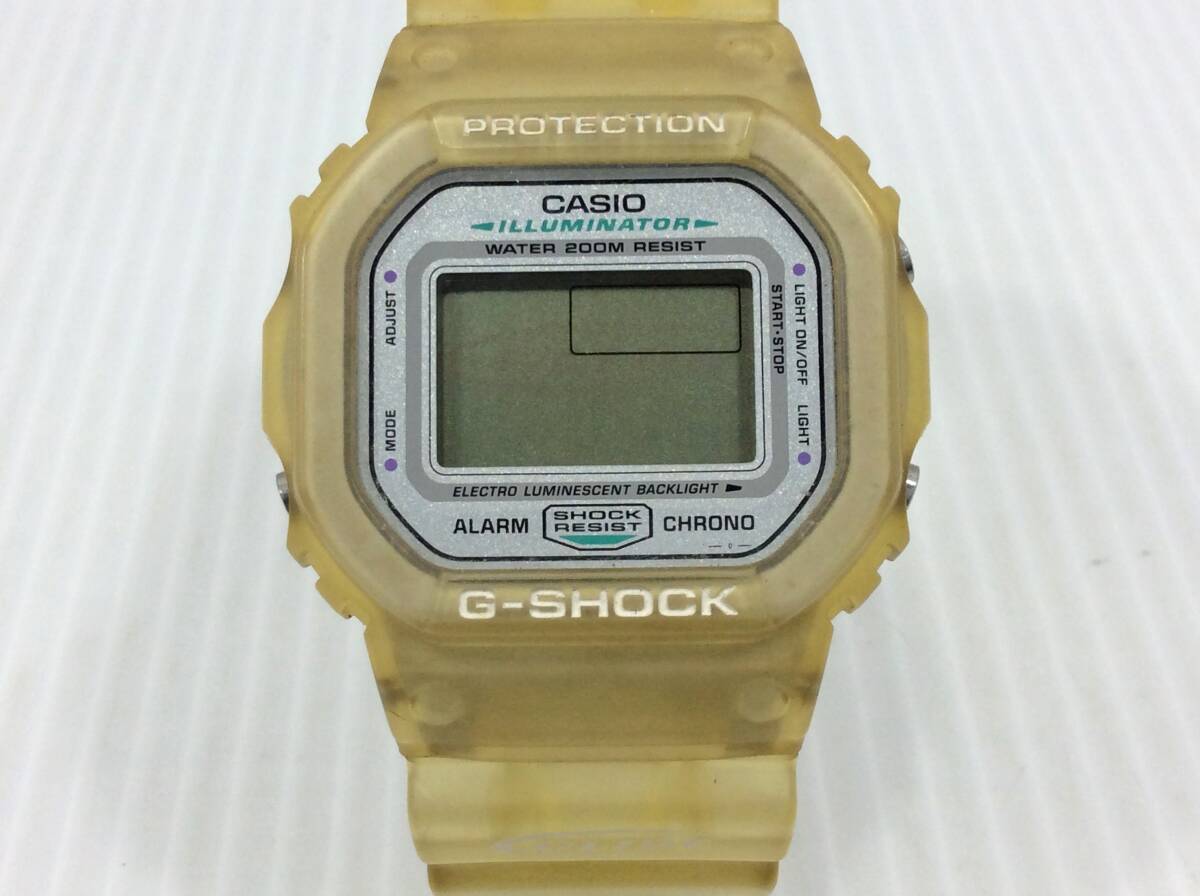 カシオ G-SHOCK DW-5600 G-LIDE ＃1545 スケルトン　腕時計 ※動作未確認　【D-04】_画像8