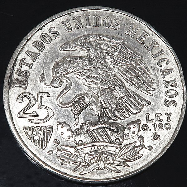 DKG★外国古銭 メキシコ メキシコオリンピック 記念 25ペソ銀貨 1968年 メキシコ五輪 25ペソ 銀貨 貨幣 外国銭 コイン coin392の画像2