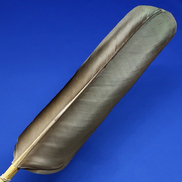 DKG* free shipping * tea utensils three tsu feather manner . feather . three tsu feather . feather . length 33cm paper boxed ②