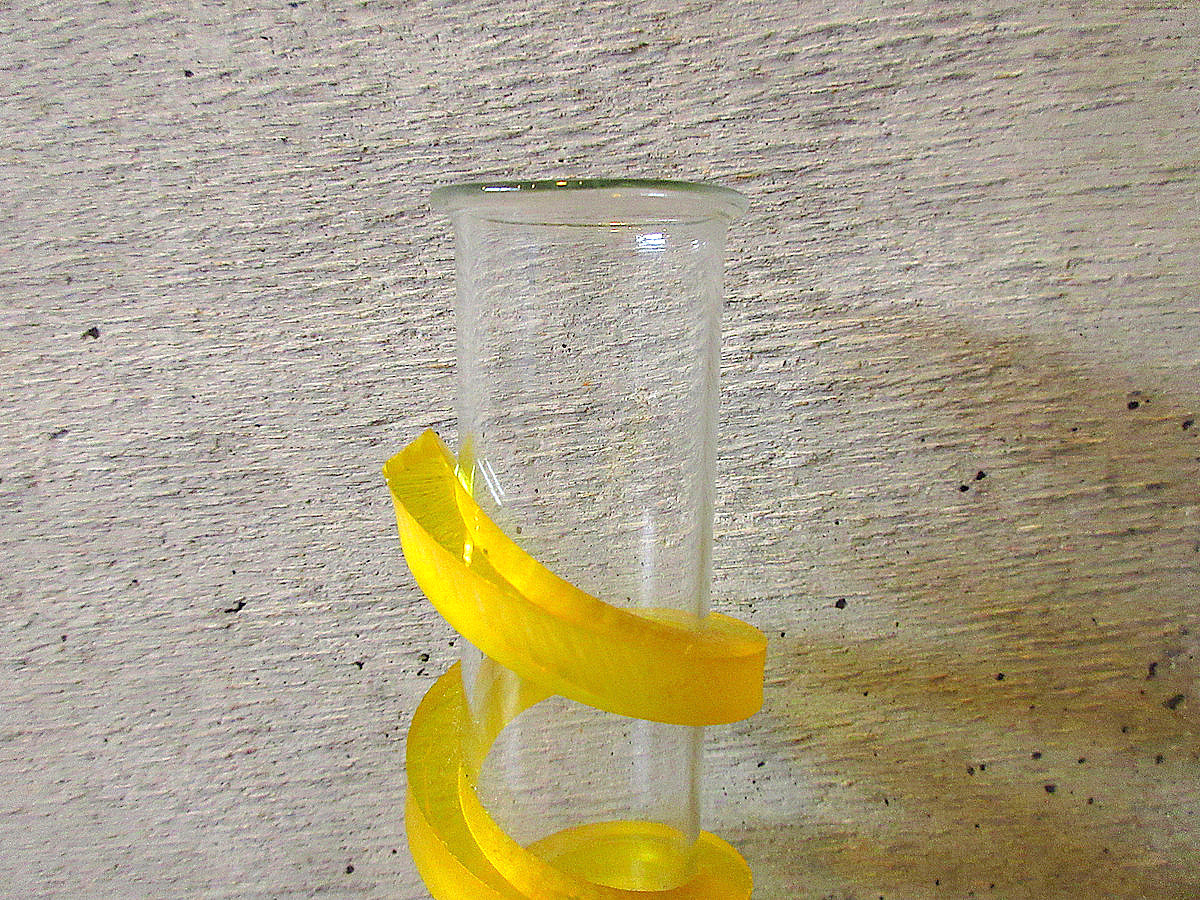 Vintage * акрил одиночный цветок основа *240413k8-otclct лабораторный стакан основа один колесо .. ваза интерьер дисплей 