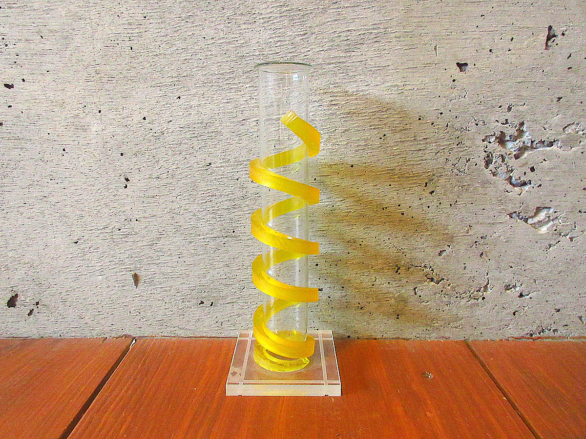  Vintage * акрил одиночный цветок основа *240413k8-otclct лабораторный стакан основа один колесо .. ваза интерьер дисплей 