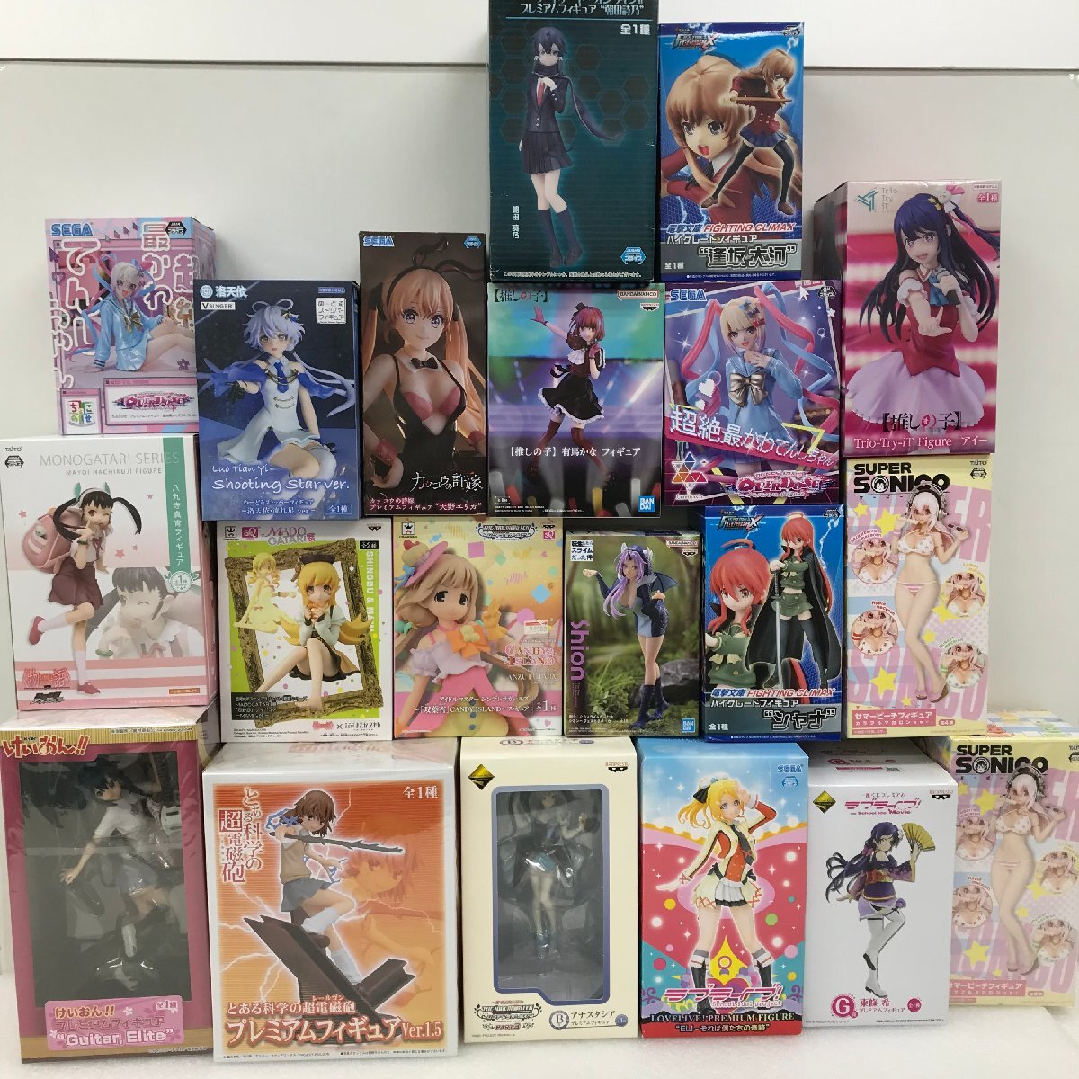 けいおん!!/推しの子/ラブライブ!/とある科学の超電磁砲など フィギュア20個セット まとめ売り 未開封
