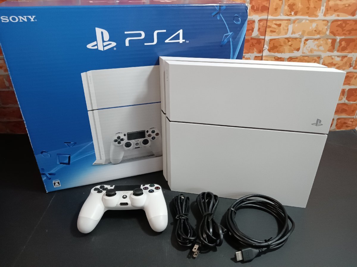 SONY PlayStation4 PS4 グレイシャー・ホワイト 500GB CUH-1200A B02 本体 動作確認済み ユーズド