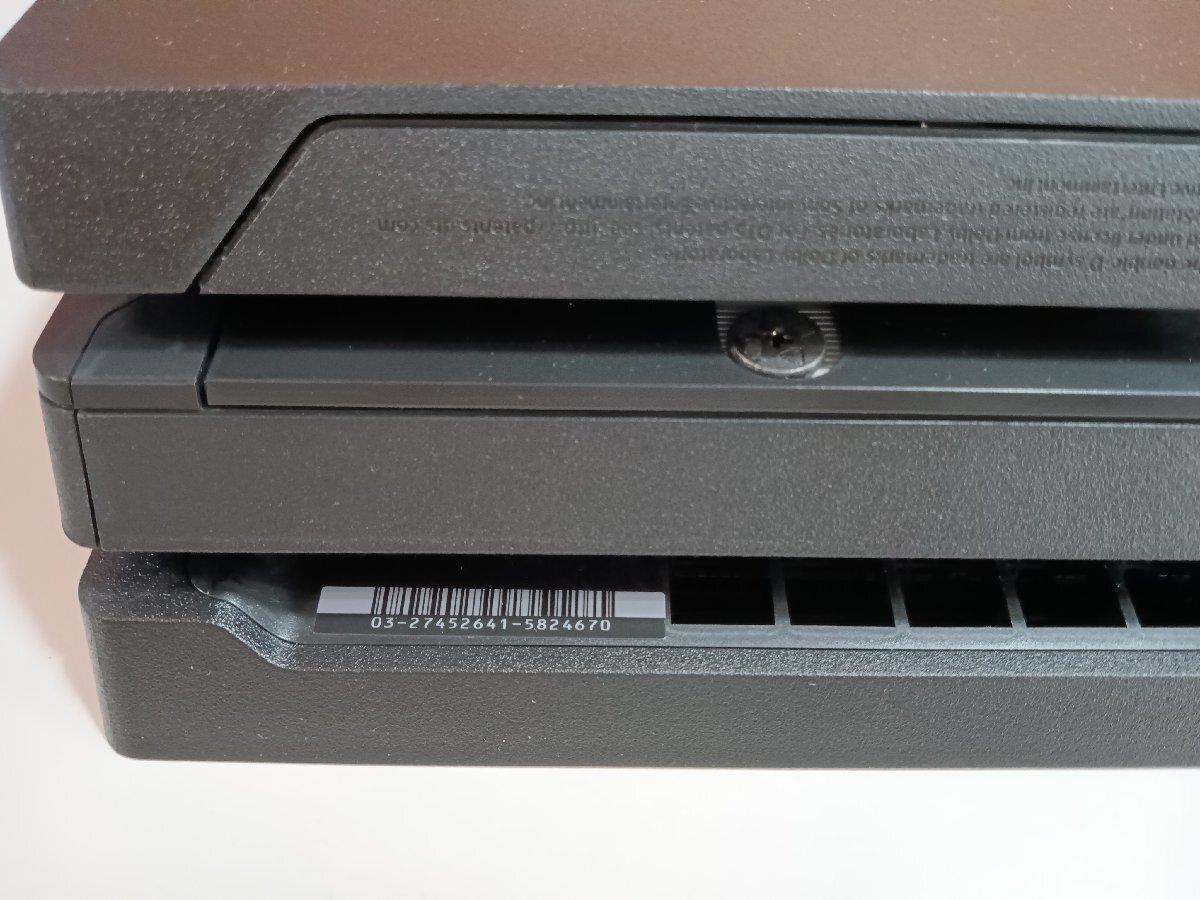 SONY PlayStation4 PS4 Pro ジェット・ブラック 1TB 4K HDR CUH-7200B B01 本体 動作確認済み ユーズドの画像9