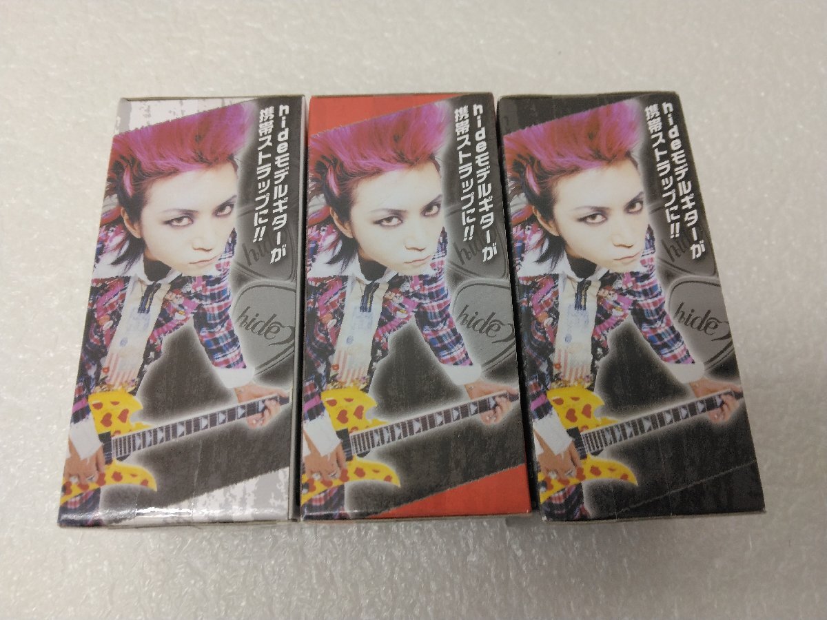 hide XJAPAN 携帯ストラップギターコレクション～2011Ver～全6種セット 未開封品の画像3