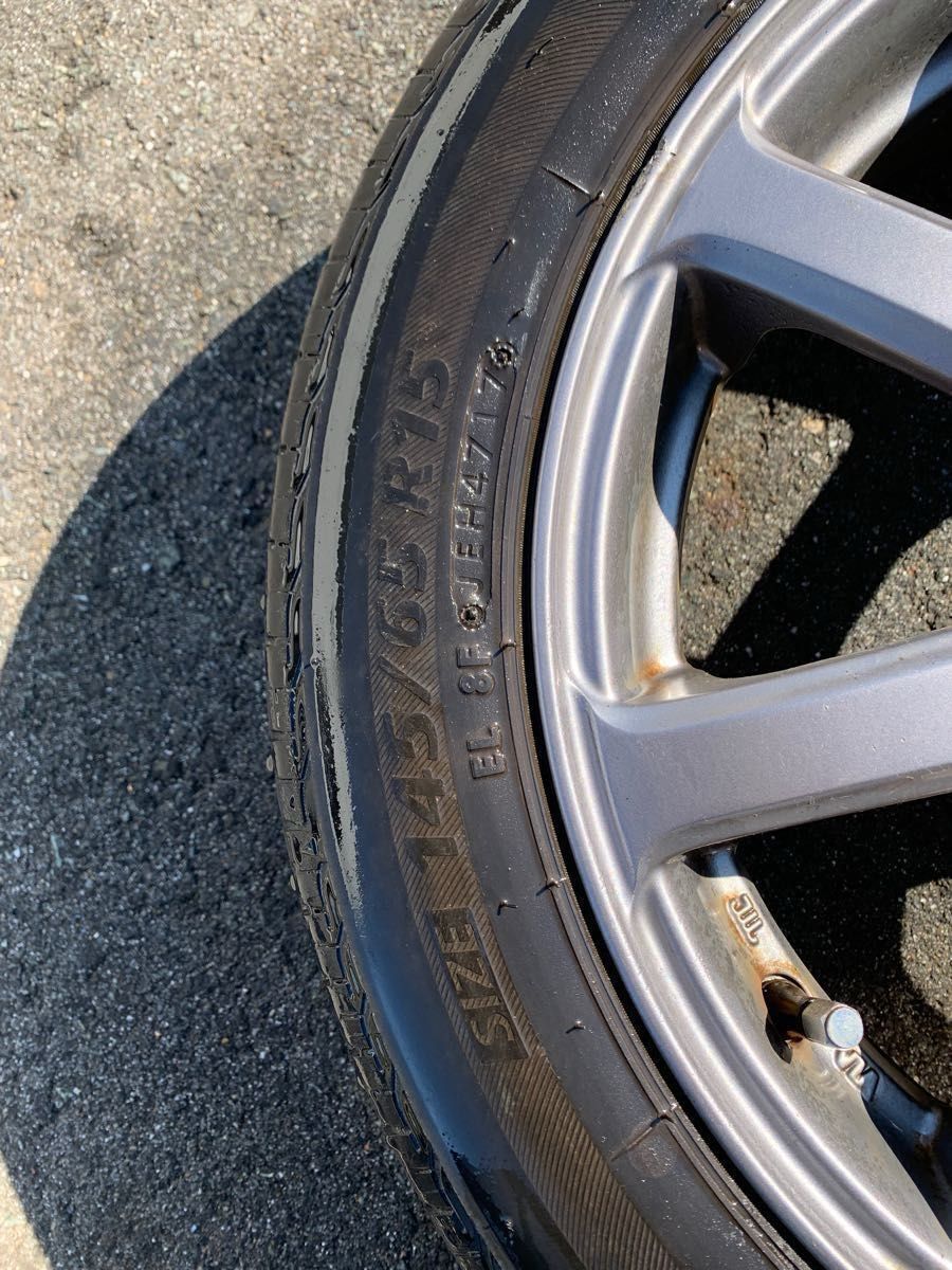 三菱 アイ 専用 アルミホイール タイヤ 4本 即購入不可 即購入は 三菱 アイ 専用 アルミホイール タイヤ 4本 即購入不可 即購入は