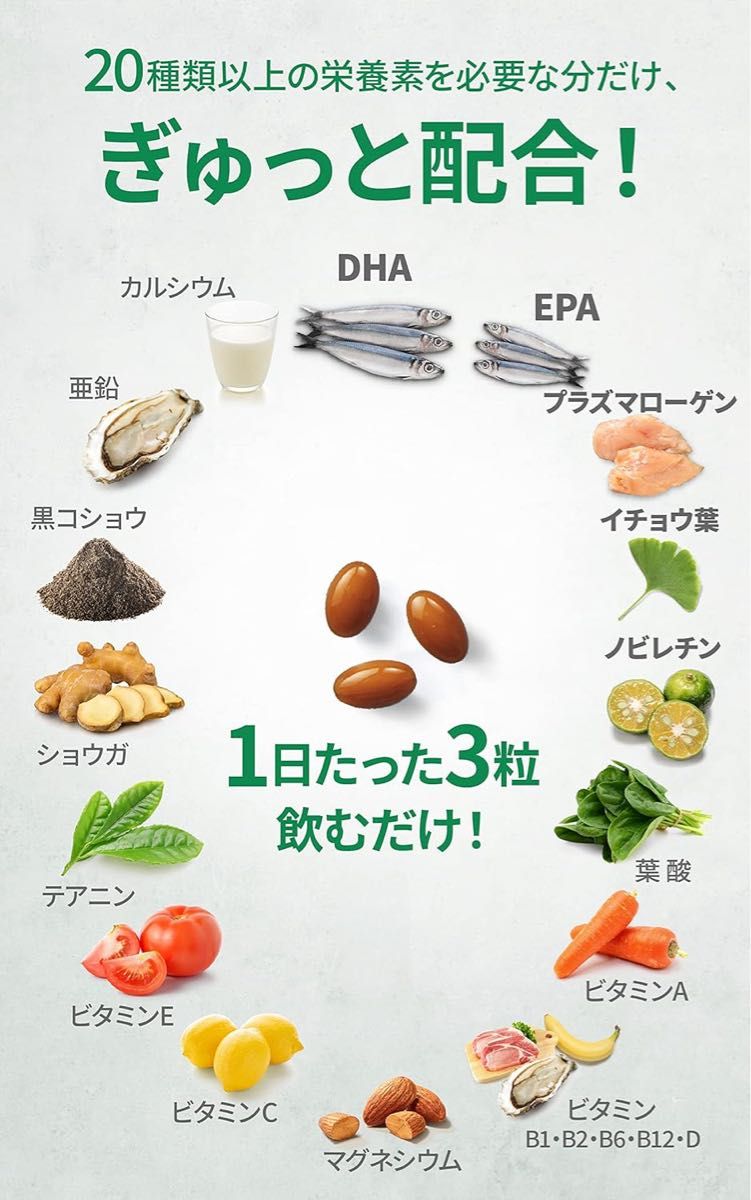 リメンバ  Rimenba 1袋 知力健康サプリ DHA EPA