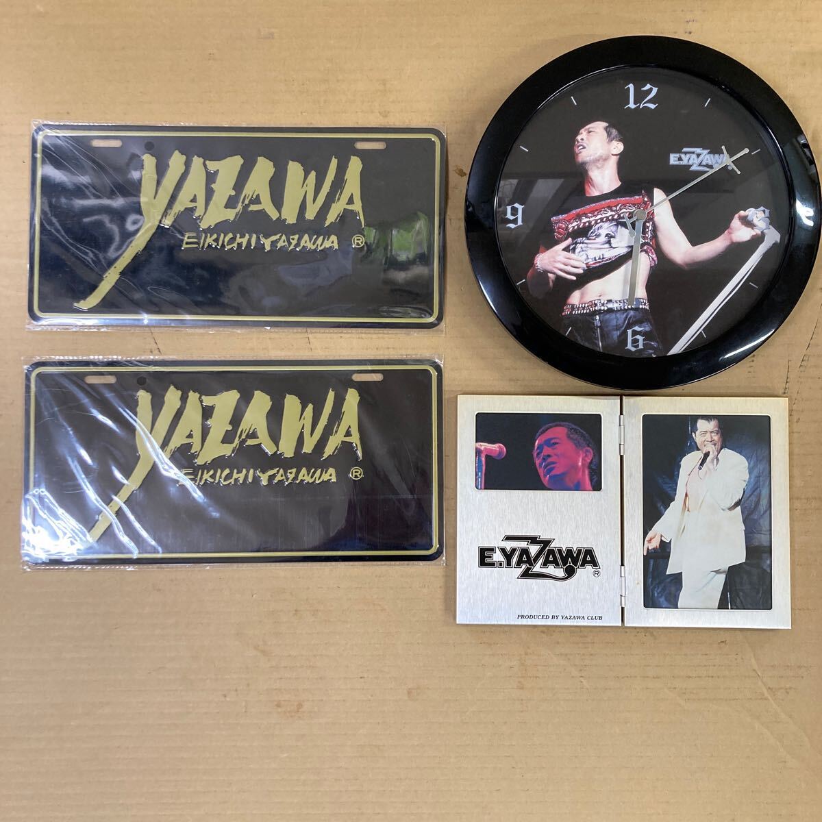 矢沢永吉 E.YAZAWA グッズ 関連商品 壁掛け時計 CD 財布 コップ 小物など コレクション品 セット まとめての画像3