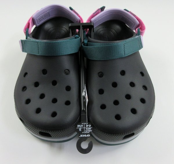 16 01984 ☆ Crocs (クロックス) 男女兼用 大人用 クラシック ハイカー クロッグ, マルチ/ブラック 26.0cm【アウトレット品】_画像1