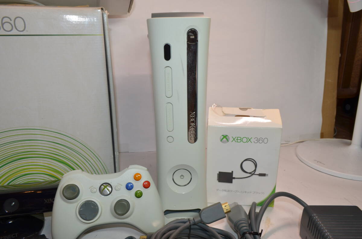 ★周辺機器多数 動作良好★xbox360 本体 20gb★320gb ハードディスク キネクト データ転送ケーブル★の画像7