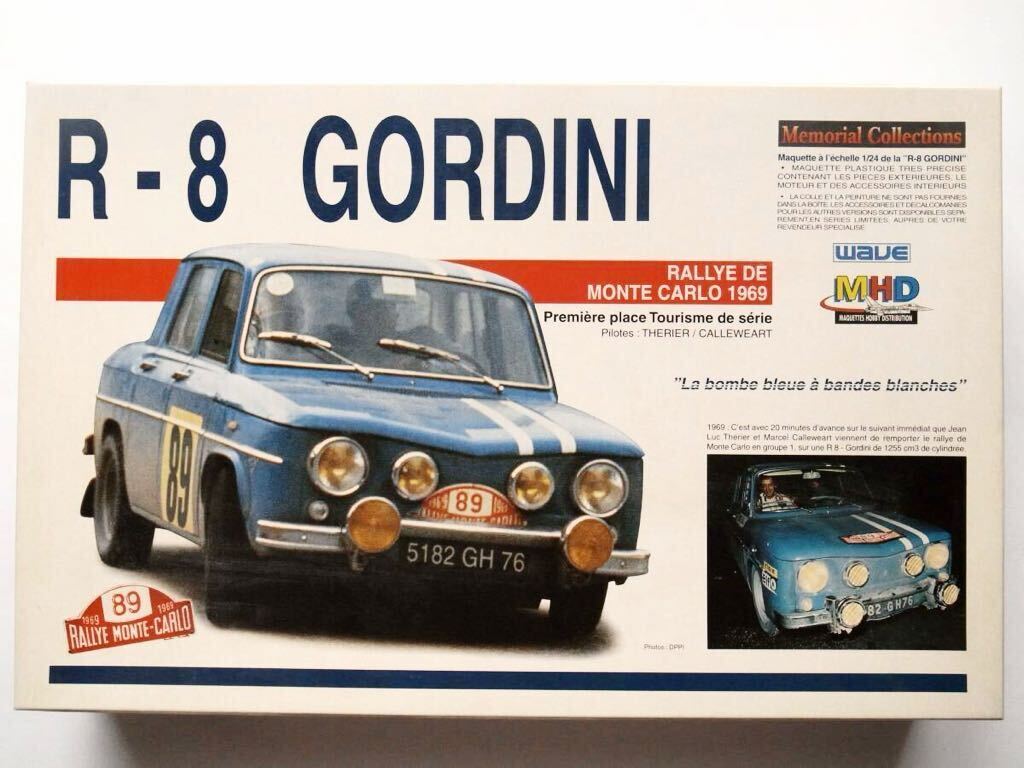 ◆WAVE 1/24 R-8 GORDINI RALLYE DE MONTE CARLO 1969 -ルノー8 ゴルディーニ 1969 モンテカルロ 「Memorial Collections」の画像1