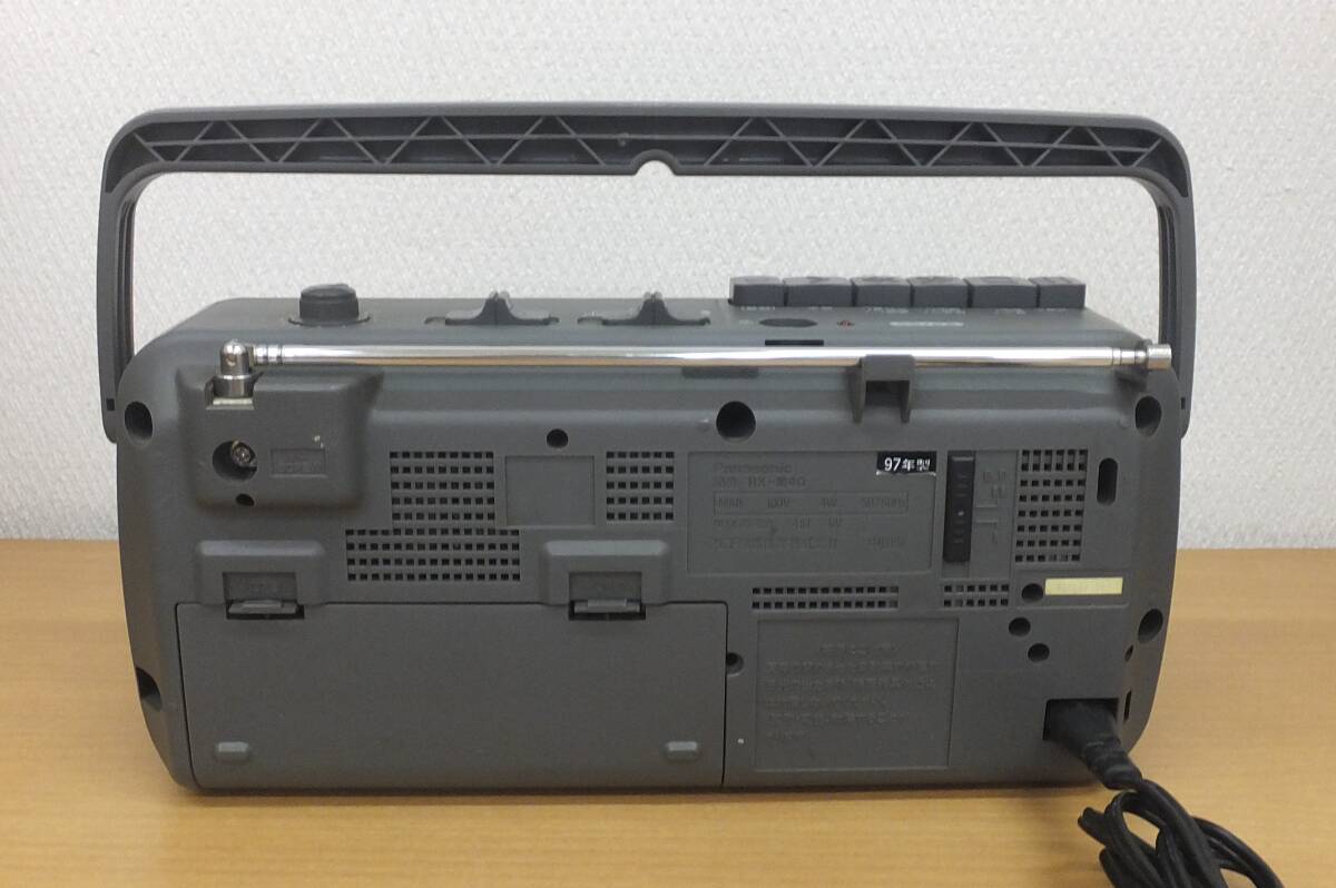 【中古動作品/現状品】★Panasonc パナソニック AM/FM ラジオカセットレコーダー RX-M40 97年型 AC100V電源/単1乾電池使用の画像7