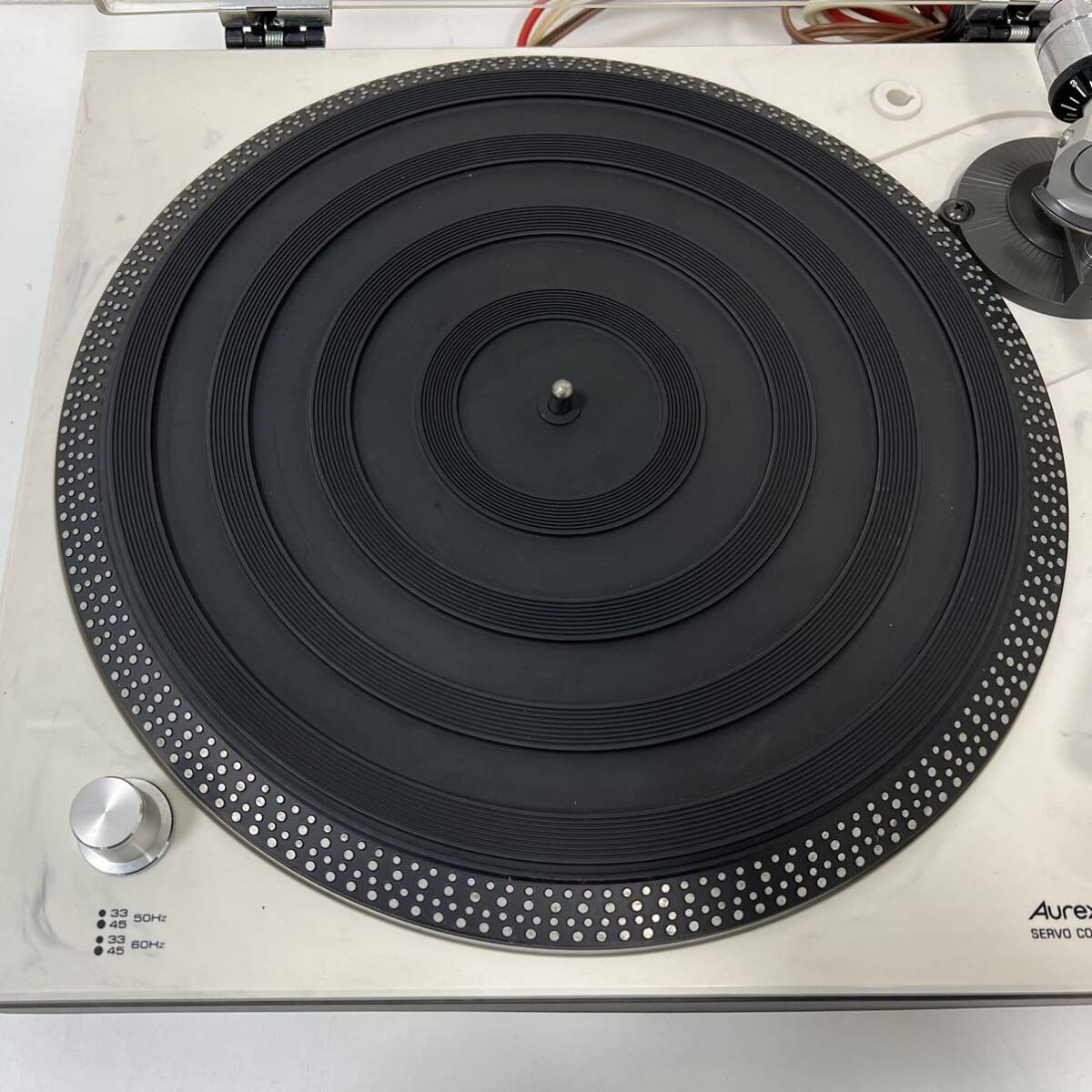 東芝 Aurex DIRECT DRIVE RECORD PLAYER SR-255 ターンテーブル レコードプレーヤー 音出確認済 現状品の画像2