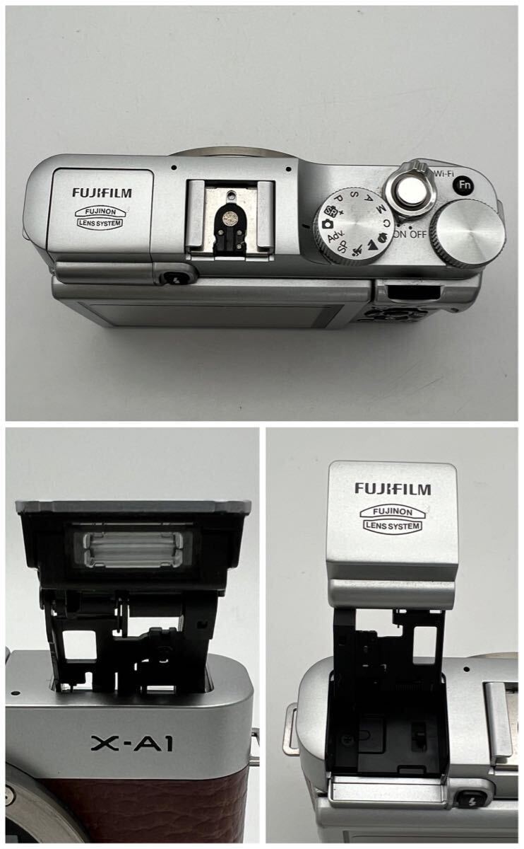 FUJIFILM 富士フィルム X-A1 ミラーレス 一眼カメラ レンズ 16-50ｍｍ / 50-230ｍｍ セット 動作確認済 現状品の画像3