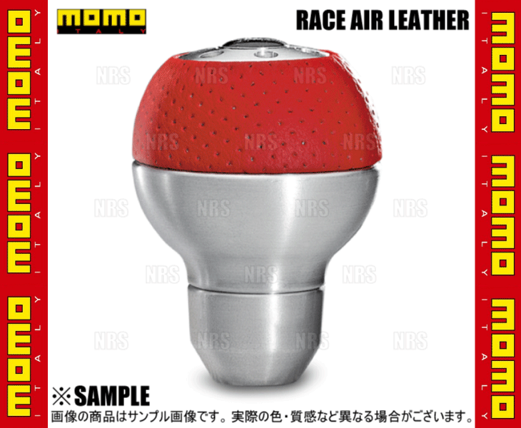 MOMO モモ RACE AIR LEATHER ALUMINIUM RED レース エアーレザー アルミニウム レッド パフォームドレッドレザー & アルミニウム (SK26_画像3