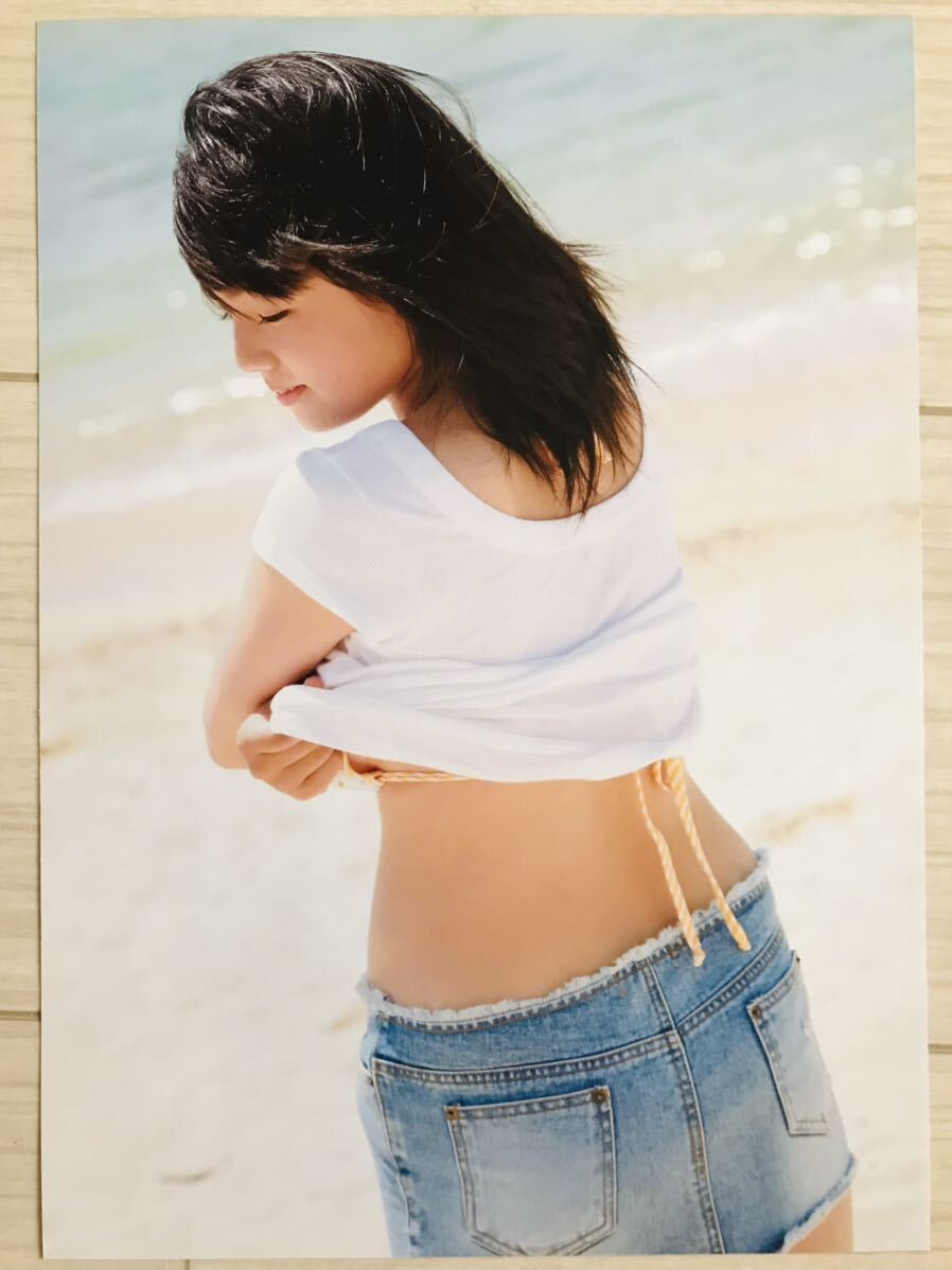 篠崎愛 15歳 女子高生 厚手ラミネート加工 写真集 切り抜き ロリ巨乳 JKグラビア A4 8ページ BA6410の画像5