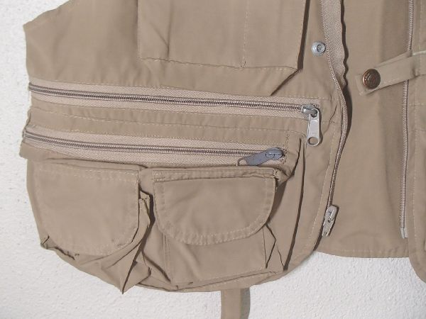 80s 米国製 ストリームデザインズ フィッシングベスト Mサイズ STREAM DESIGNS fishing Vest フライの画像3