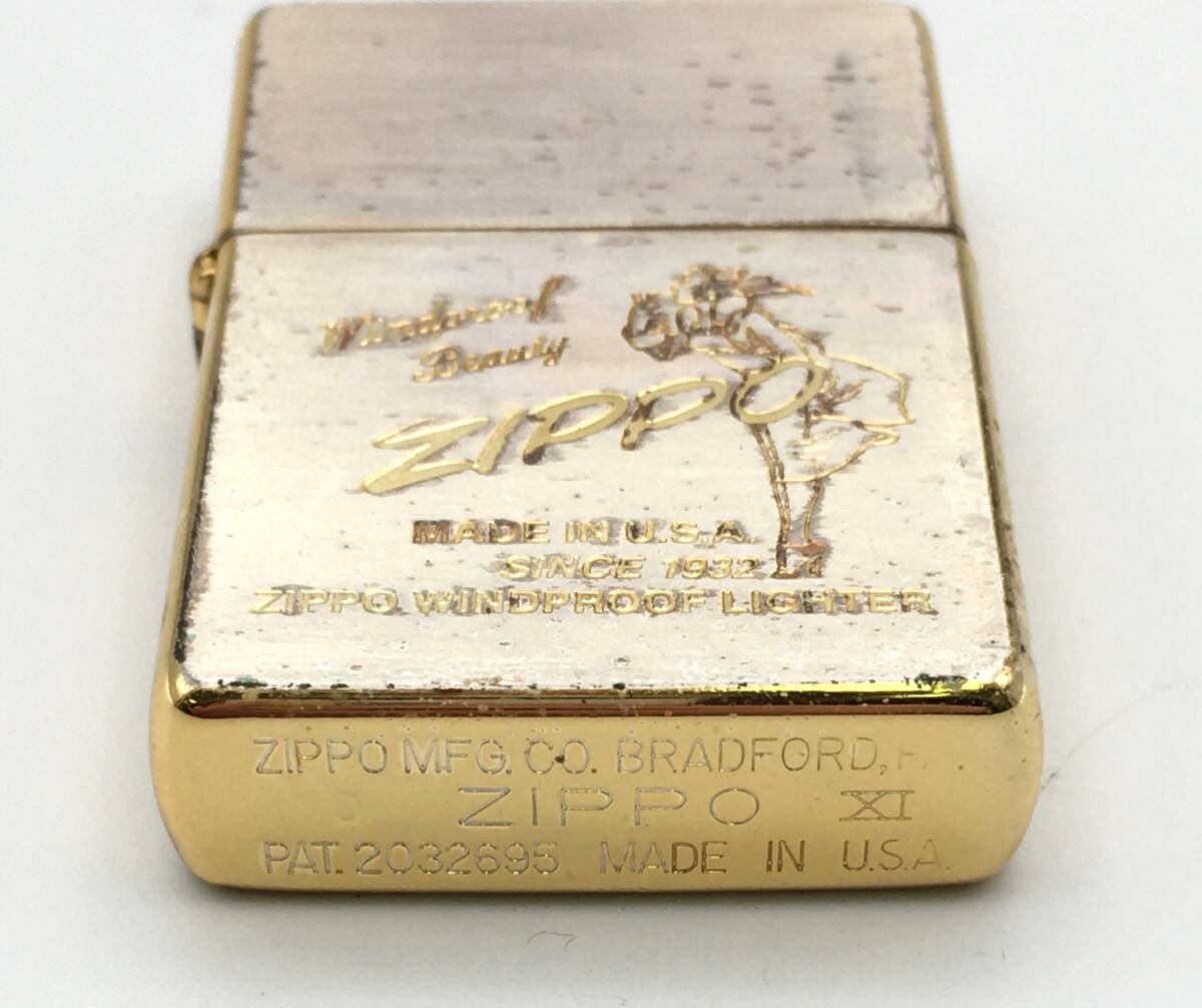 8847K☆Zippo ジッポ オイル ライター D XI BRADFORD.PA. PAT. 2032695 火花〇_画像3