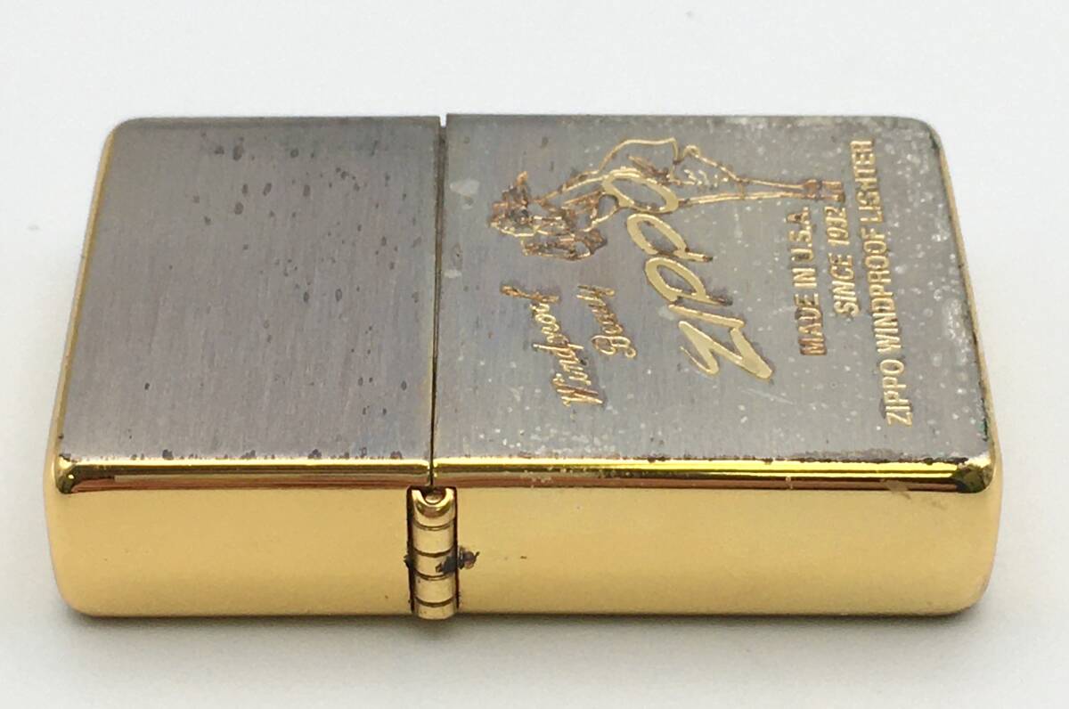 8847K☆Zippo ジッポ オイル ライター D XI BRADFORD.PA. PAT. 2032695 火花〇_画像4