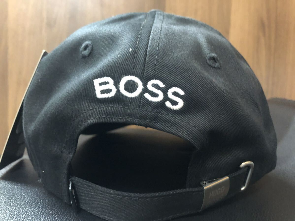 BOSS HUGO BOSS ボス ヒューゴボス キャップ 帽子 ブラック BLACK フリーサイズの画像4