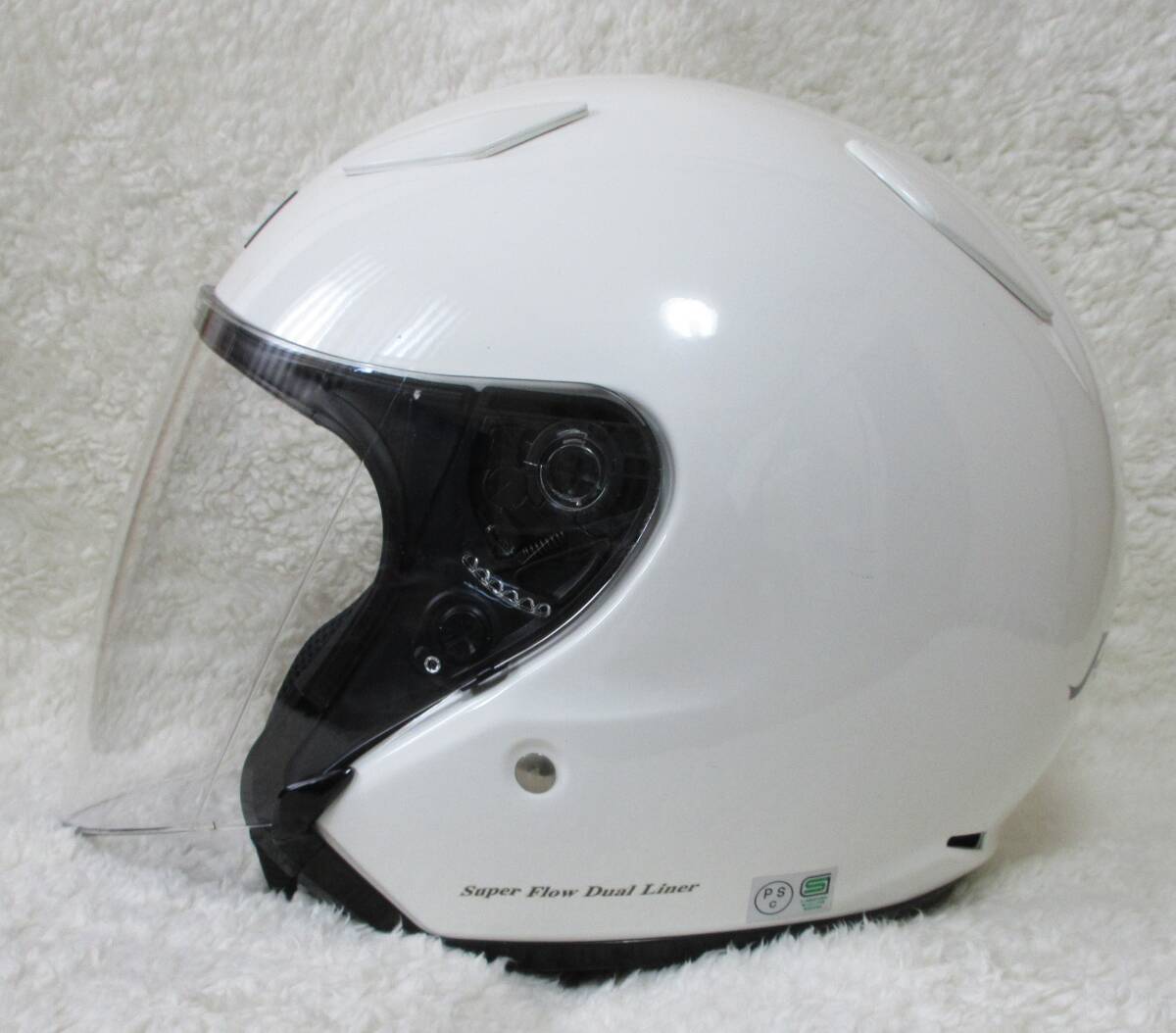 shoei ショウエイ オープンフェイスヘルメット ジェットヘルメット j-stream ホワイト Mサイズの画像3