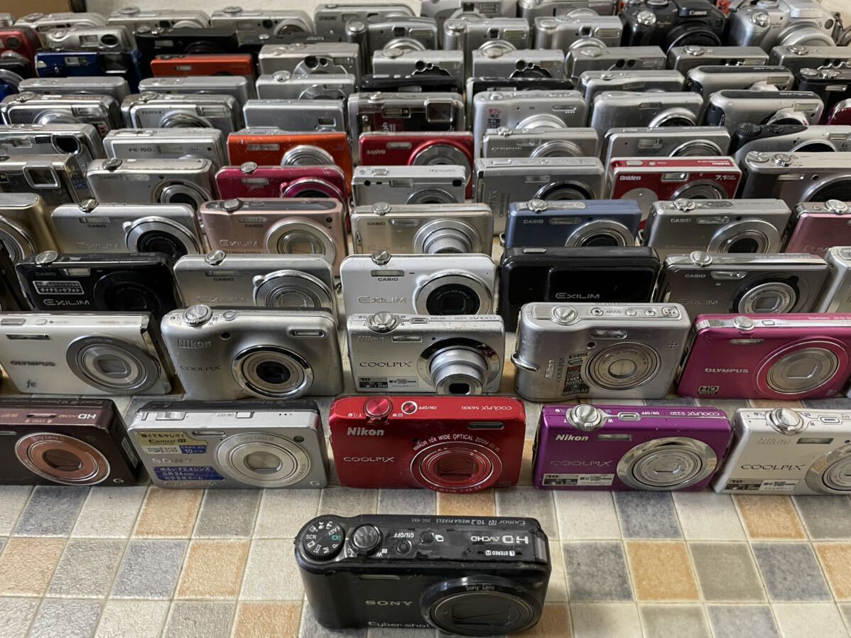 デジタルカメラ　100台　まとめ　SONY Canon OLYMPUS CASIO Nikon FUJIFILM Panasonic Finepix デジカメ　コンパクトデジタルカメラ _画像4