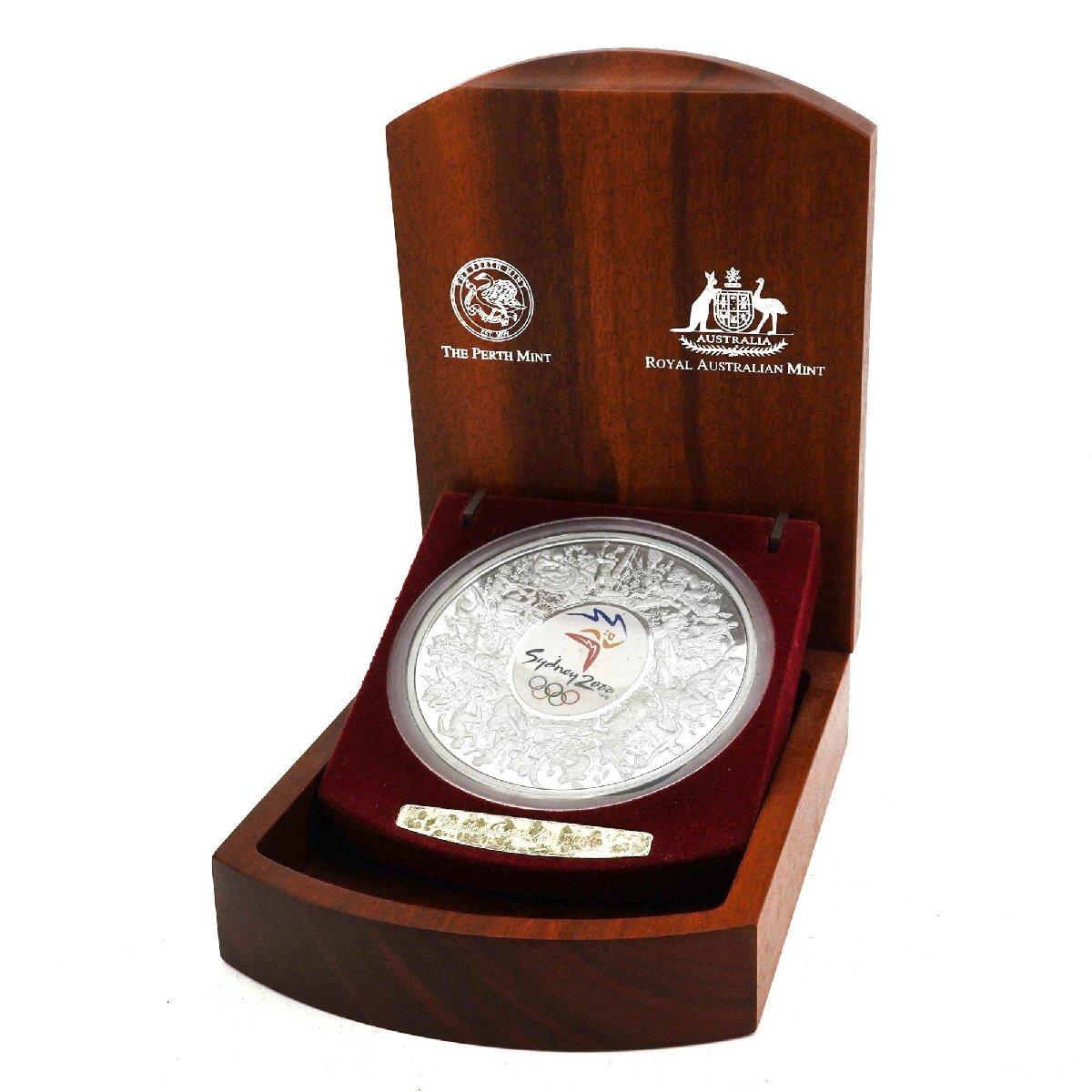 オーストラリア 2000年 30ドル 純銀 銀貨1kg シドニーオリンピック記念(K-SM1572)の画像1