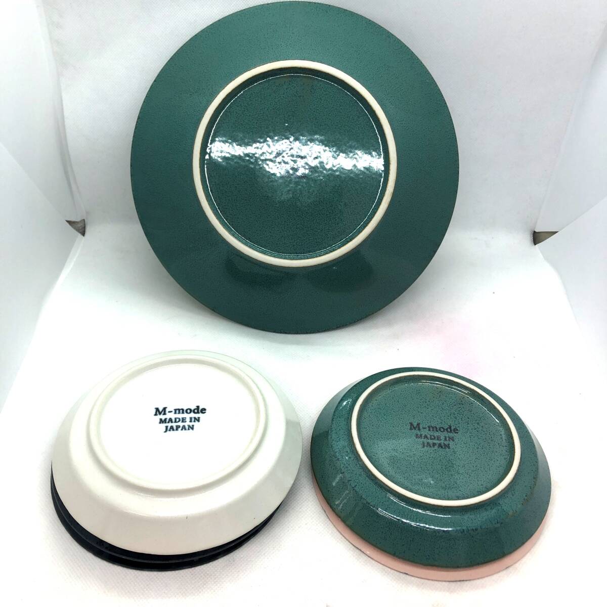【1円スタート】M-mode エムモード プレート 6枚セット 大皿1枚 皿5枚 未使用品 箱付き 食器 陶器 の画像2