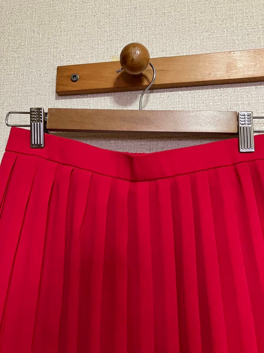 M.T.PANDORE パンドール　スカート　プリーツ　赤　日本製 ヴィンテージ