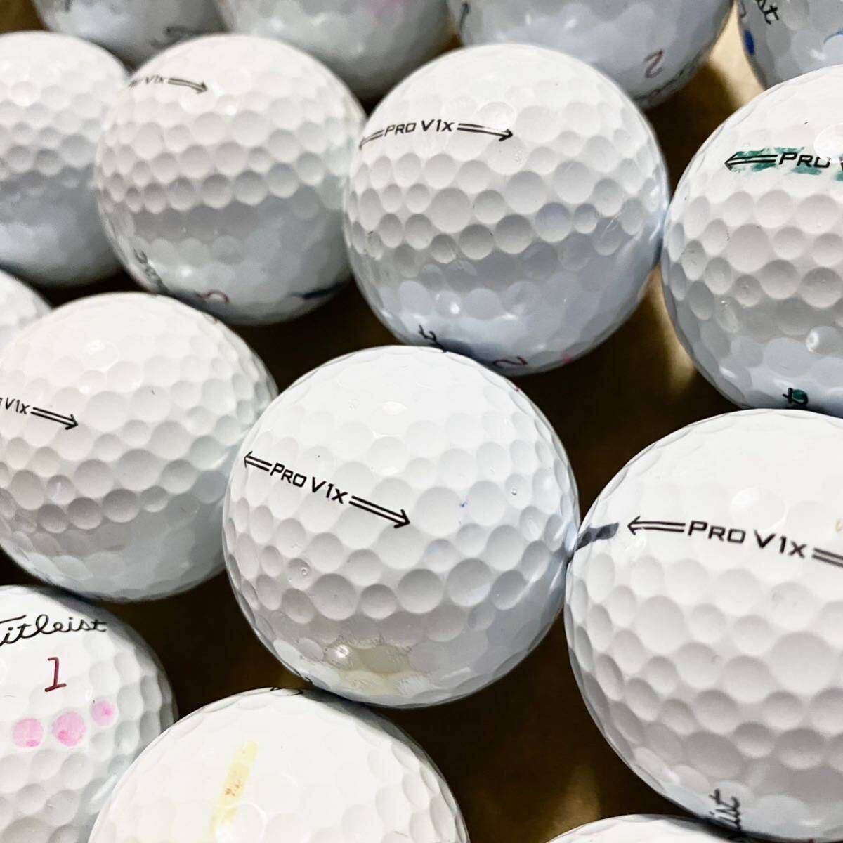 ★Aランク★最新'21モデル タイトリストTitleist PRO V1x 20球 プロV1x ゴルフボール ロストボールの画像4