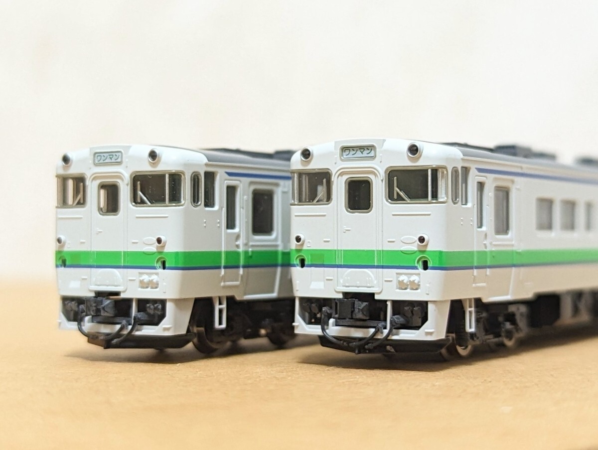 トミックス 9411+9412 JR北海道 キハ40 1700番台 ワンマン仕様 M+T2両セット 車両本体のみ 美品の画像1