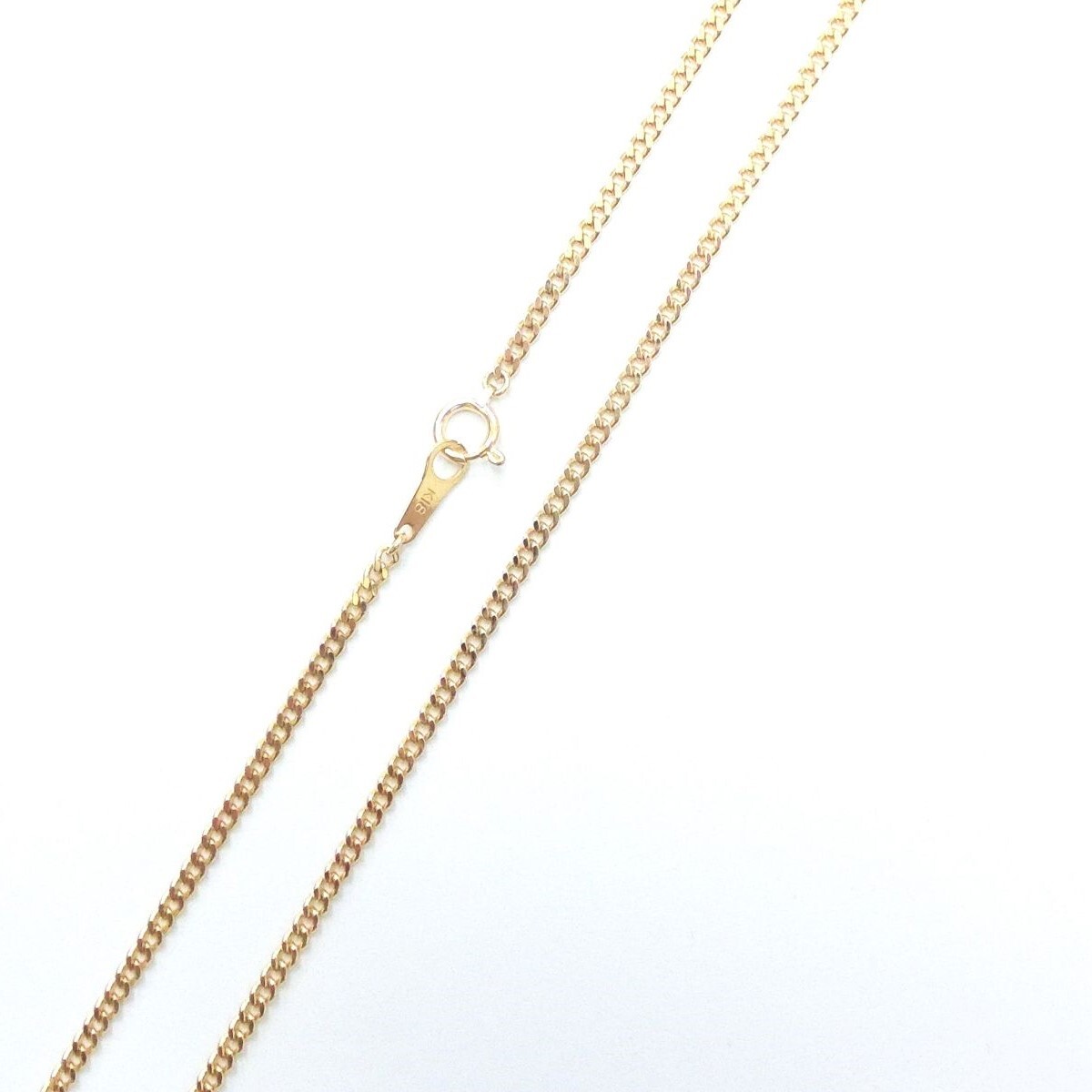【楽ギフ_のし宛書】 K18 18金 ゴールド 喜平 2面 シングル ネックレス チェーン 60cm 10.2g KA ABランク イエローゴールド