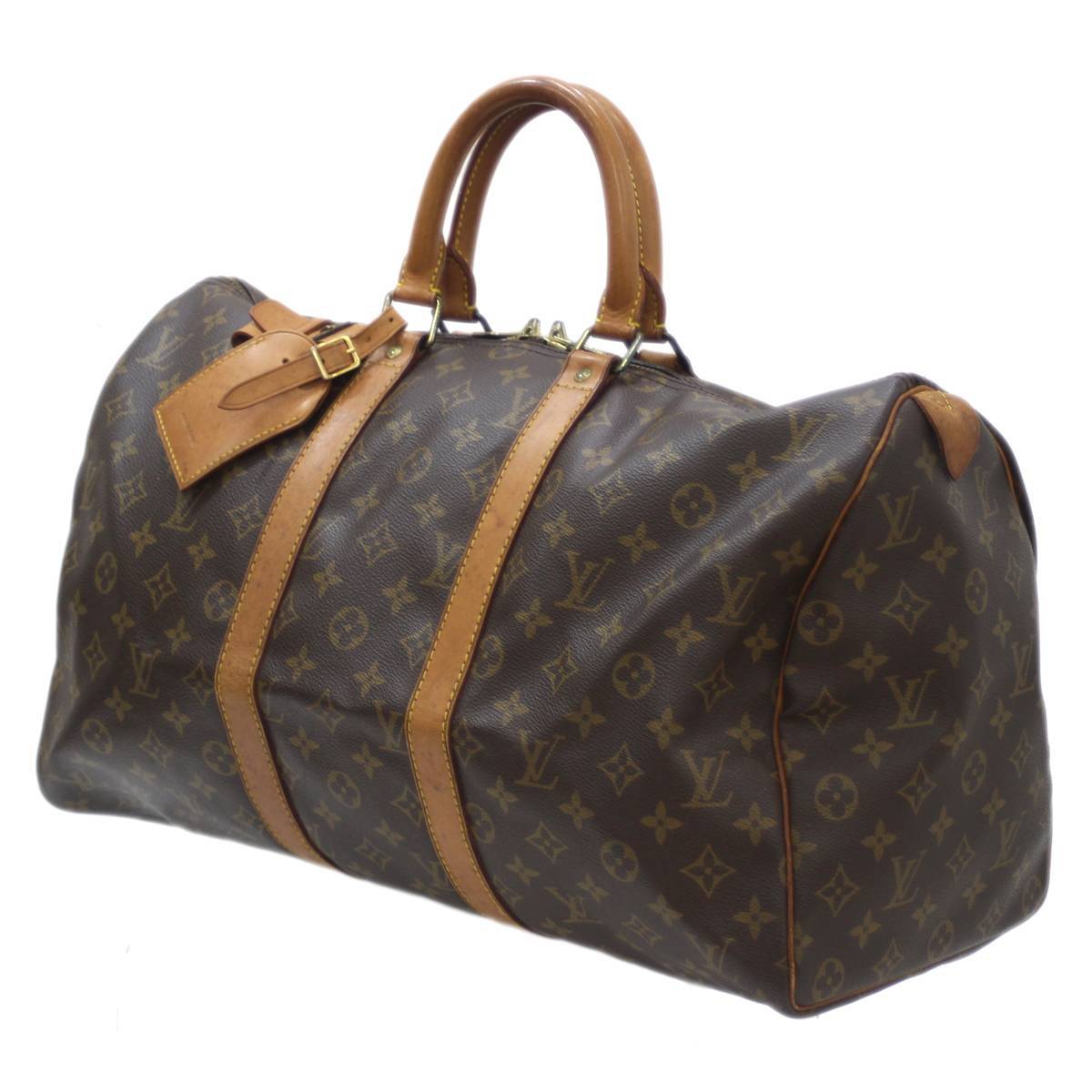 LOUIS VUITTON / ルイヴィトン キーポル45 ボストンバッグ モノグラム ブラウン M41428 SP1920 NO Bランク_画像1