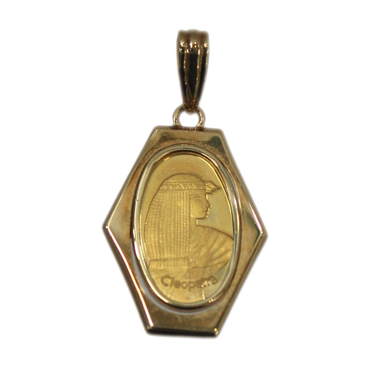 K24 original gold Cleopatra pendant top K18 frame KA B rank 