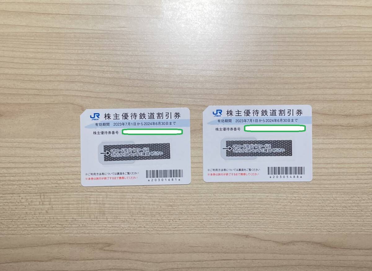 [N24]JR西日本 株主優待鉄道割引券 2枚セット_画像1