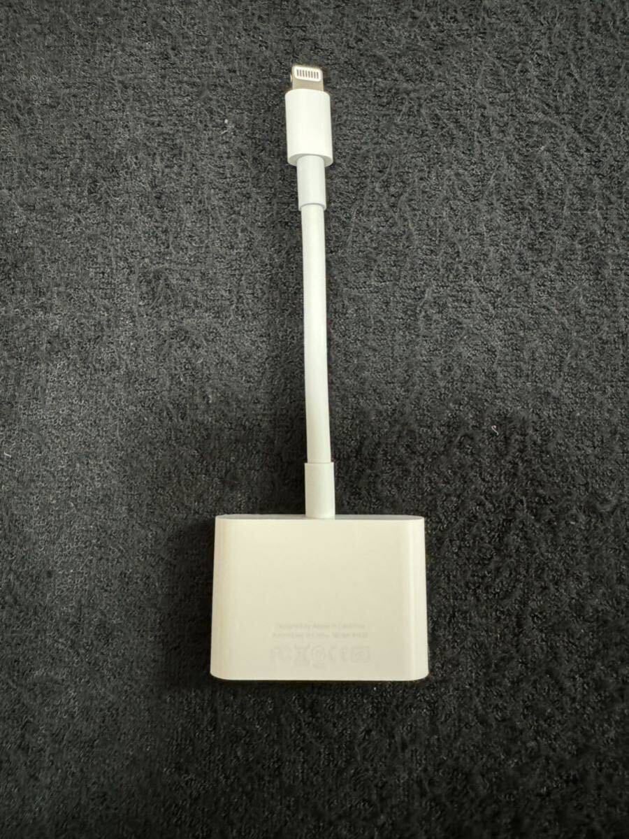 Apple 純正 Lightning Digital AVアダプタ MD826AM/A HDMI変換ケーブル 美品の画像2