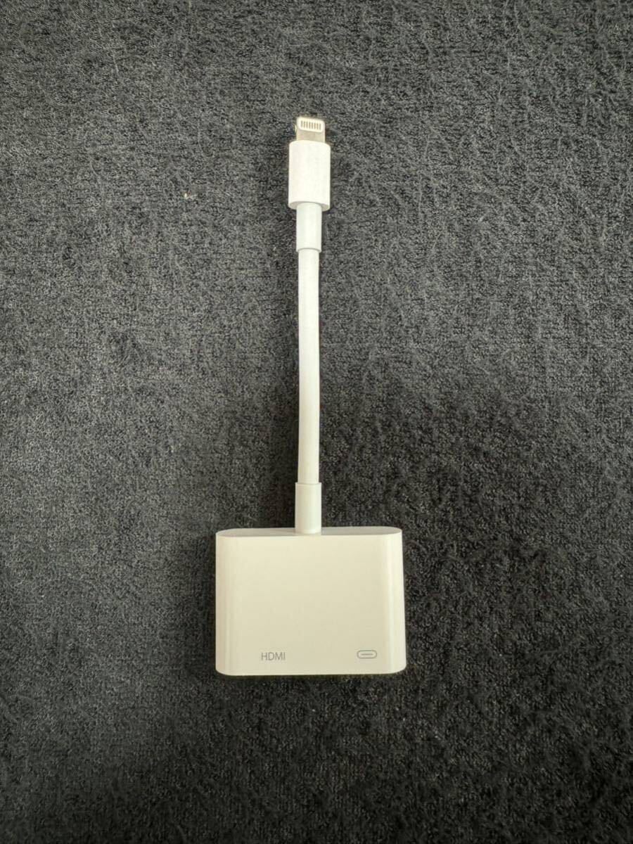 Apple 純正 Lightning Digital AVアダプタ MD826AM/A HDMI変換ケーブル 美品の画像1