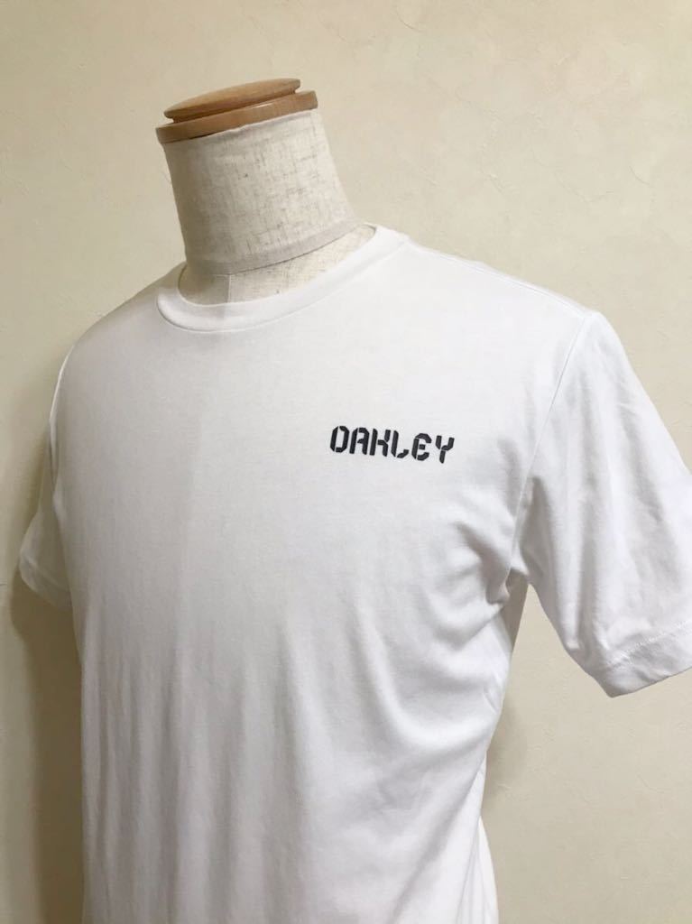 【良品】 OAKLEY オークリー ドライ Tシャツ ウェア トップス サイズM 半袖 白 FOA401591_画像7