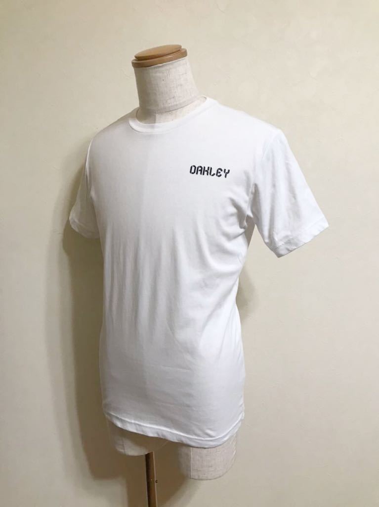 【良品】 OAKLEY オークリー ドライ Tシャツ ウェア トップス サイズM 半袖 白 FOA401591_画像6