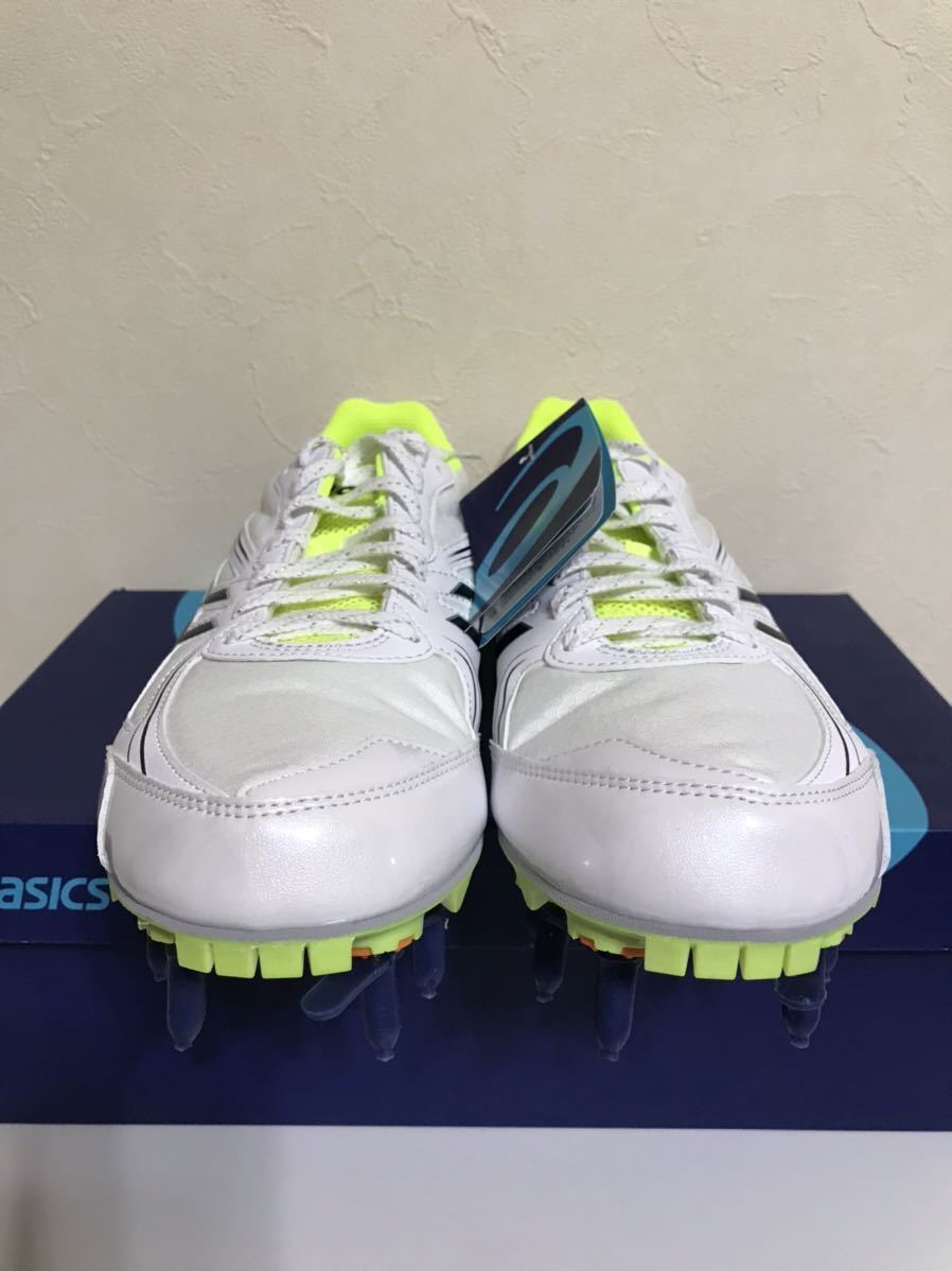 【新品】asics EFFORT SK アシックス 陸上用 スパイク 28cm ホワイト TTP521-0190 オールウェザー専用 100m 400m ハードル_画像8