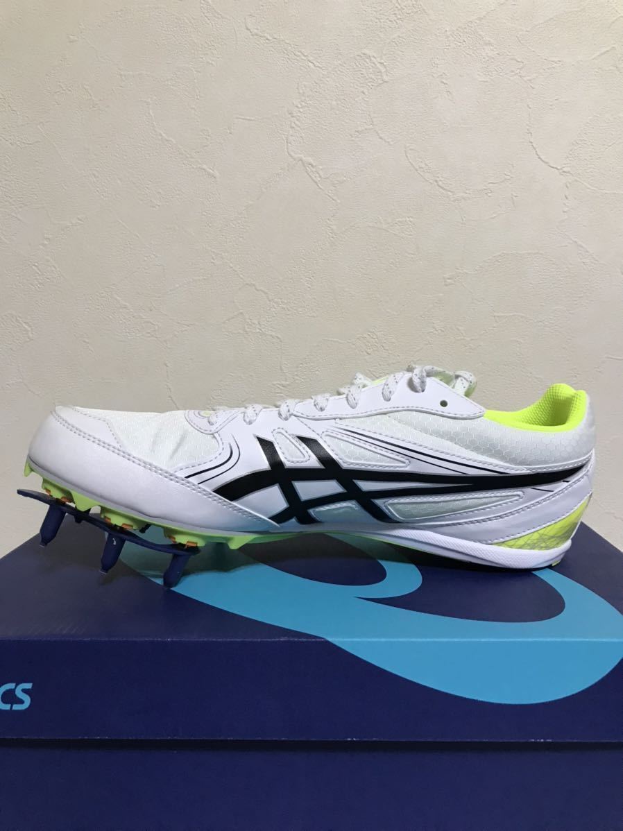 【新品】asics EFFORT SK アシックス 陸上用 スパイク 28cm ホワイト TTP521-0190 オールウェザー専用 100m 400m ハードル_画像6