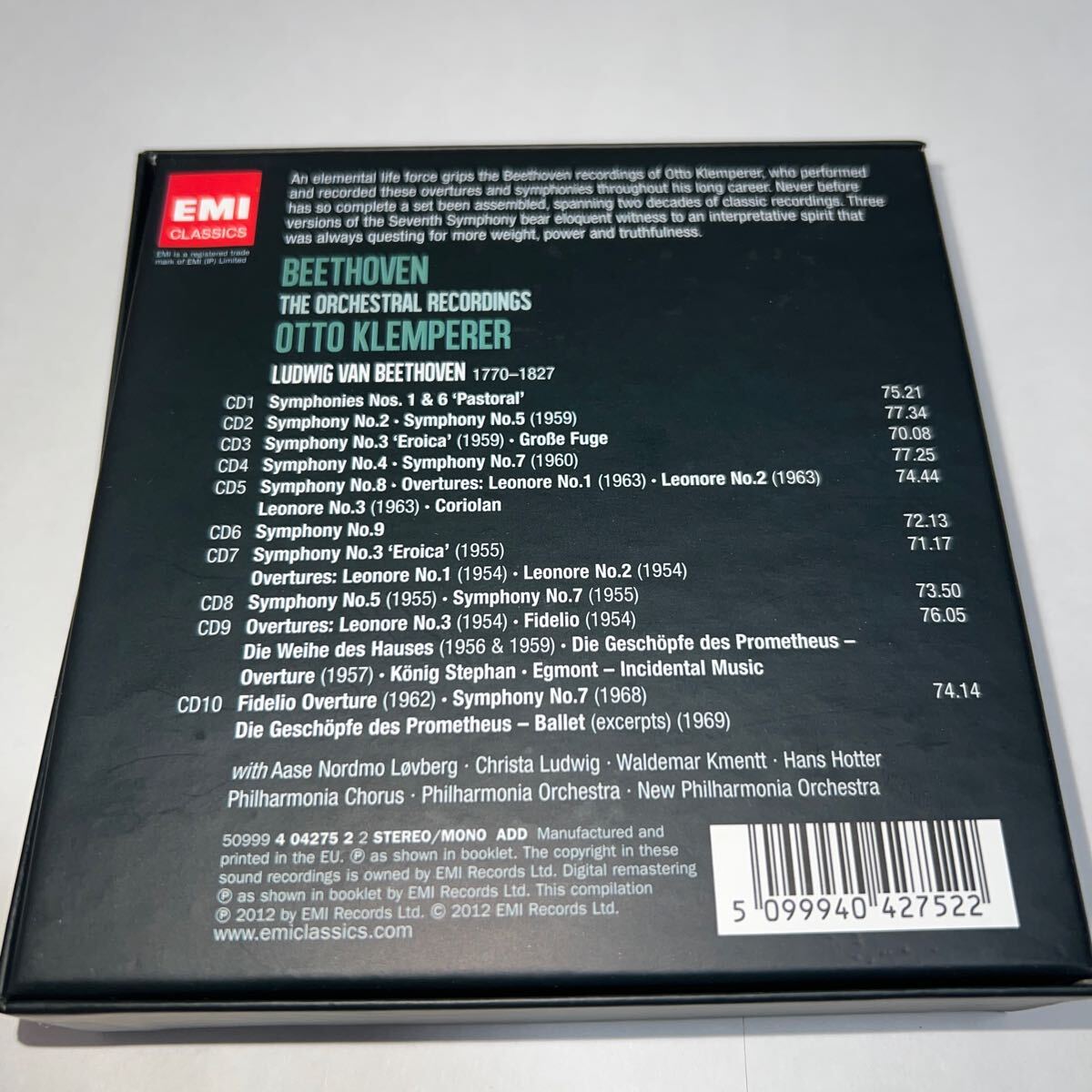 CD「Beethoven: The Orchestral Recording / Symphonies & Overturesの画像2