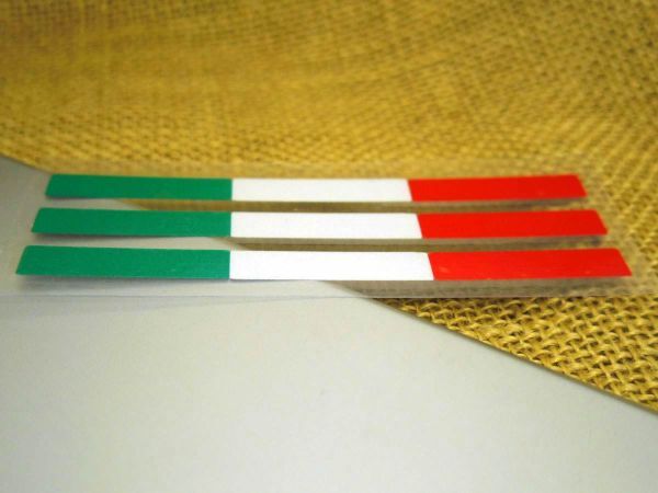 イタリア国旗カラー 反射ステッカー リフレクター 10cm 3枚セットの画像5