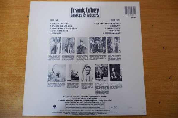 P3-035＜LP/US盤＞Frank Tovey / Snakes & Laddersの画像2