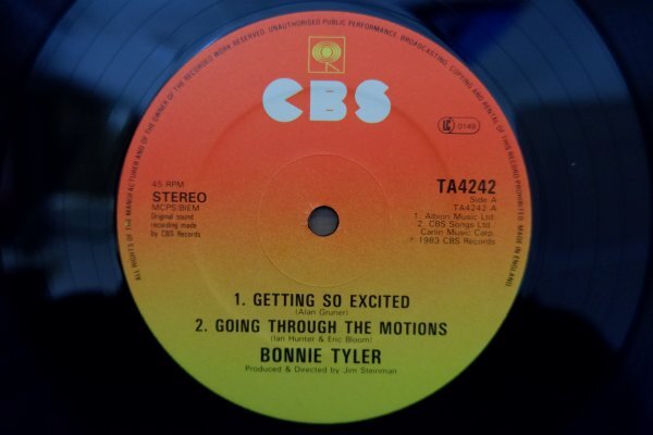 P3-123＜12inch/UK盤/美盤＞ボニー・タイラー Bonnie Tyler / Getting So Excited_画像4