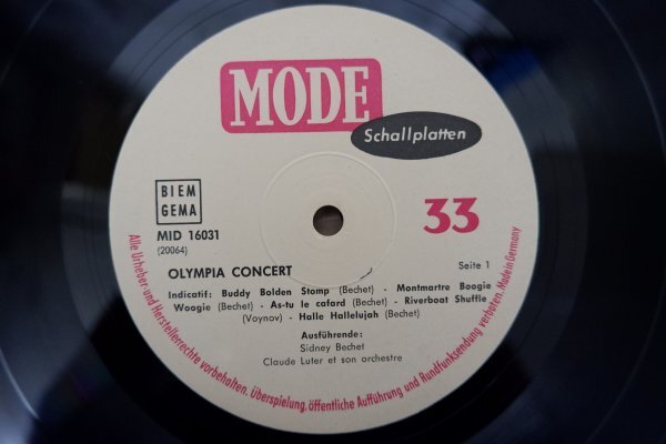 S3-012＜LP/独盤＞Sidney Bechet / Claude Luter Et Son Orchestre Olympia Concertの画像4