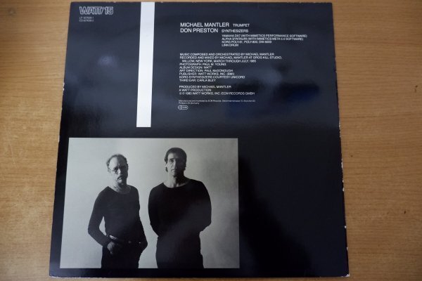 S3-047＜LP/独盤/美盤＞Michael Mantler With Don Preston / Alienの画像2