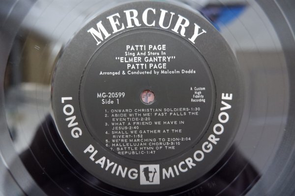 S3-097＜LP/US盤＞パティ・ペイジ Patti Page / Patti Page Sings And Stars In Elmer Gantryの画像4